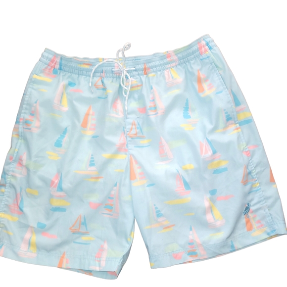 The Beaufort Bonnet Company Other - Men's The Beaufort Bonnet Sandyport Sailboats Toddy Swim Trunks NWOT SIZE LARGE